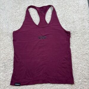 Alphalete PBNS Racerback Tank Top Mens Medium Burgundy Excellent Performance Fit